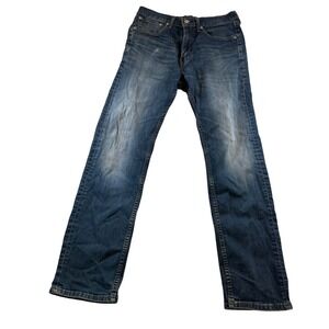 Levi's 505 Regular Fit Straight Leg Medium‎ Wash Denim Jeans Blue Mens 32x32